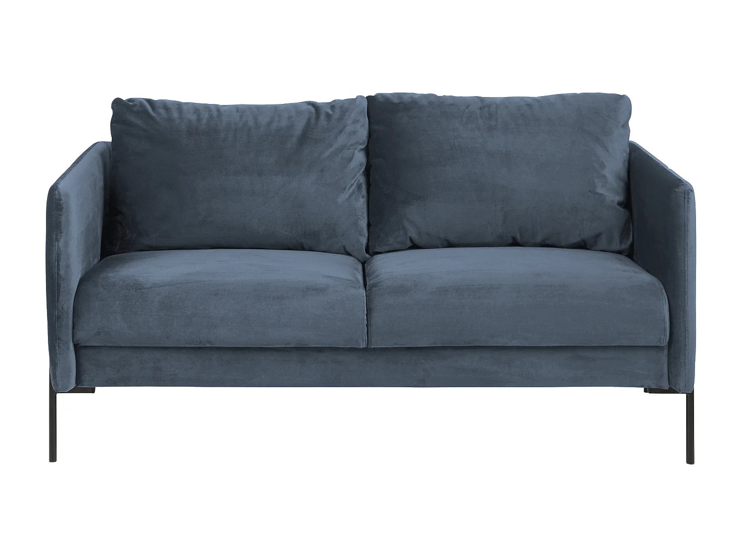Kingsley Canapé A2 2,5 places avec pieds en métal noir.