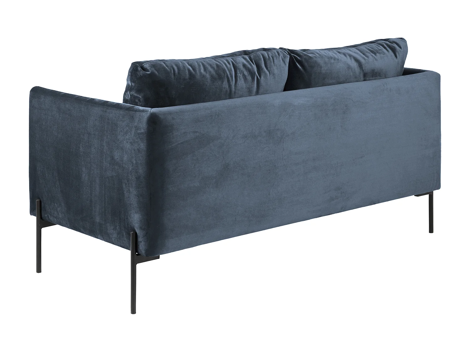 Kingsley Canapé A2 2,5 places avec pieds en métal noir.