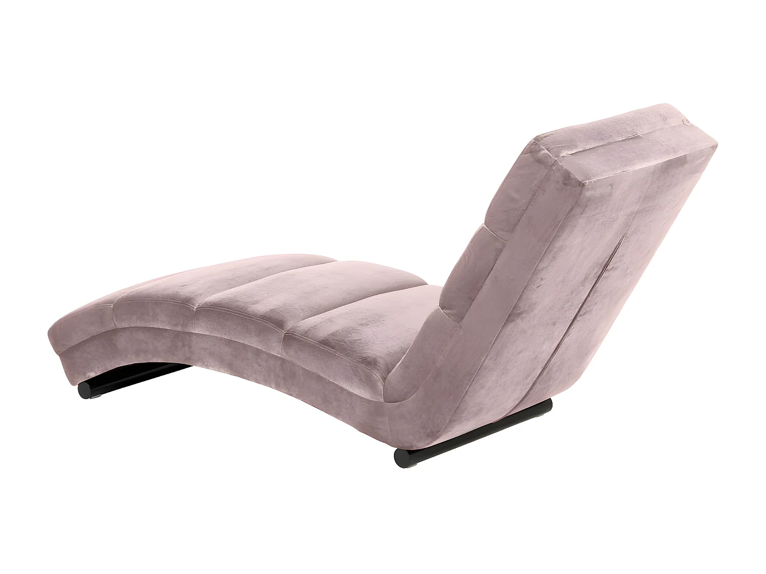 Curve chaise longue velours oudroze.