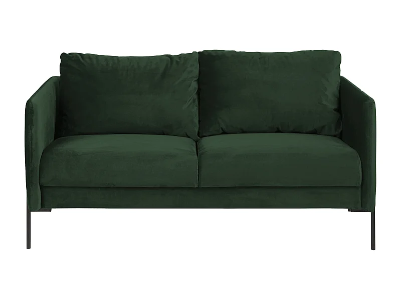 Kingsley Canapé A2 2,5 places avec pieds en métal noir.