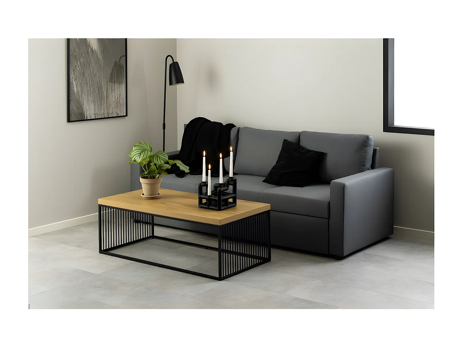 String salontafel eik decor.