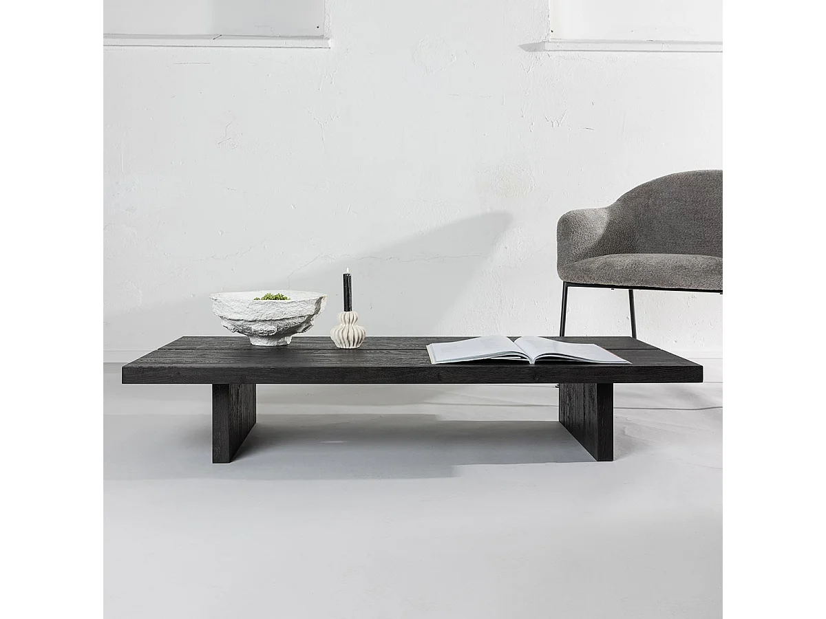 Table Basse "Lancester" 140cm Marron Foncé