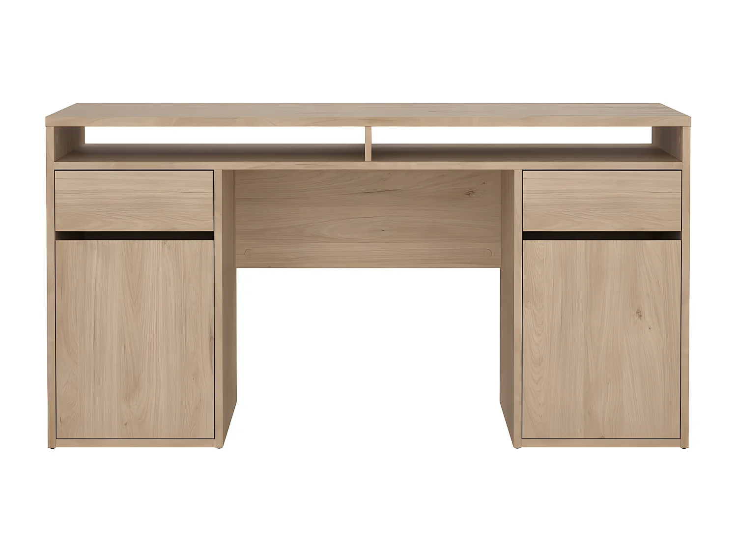 FunctionPlus bureau 2 deuren 2 laden okkernoot decor.