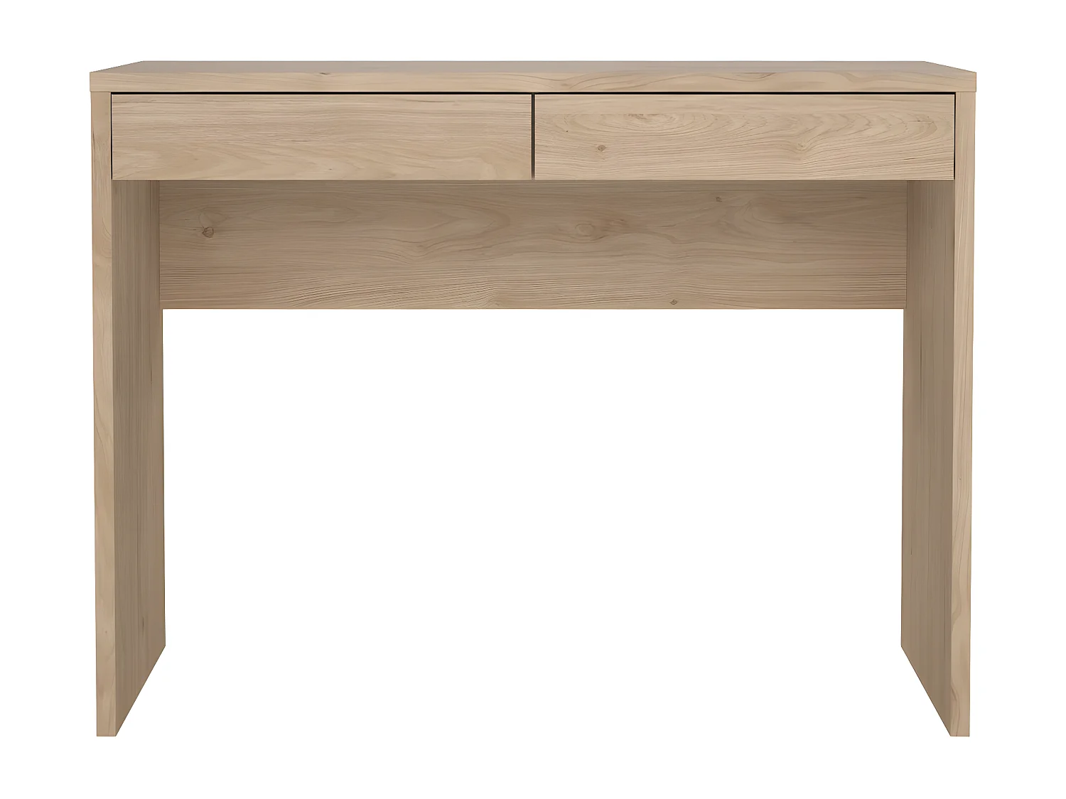 FunctionPlus Schreibtisch mit Regal 2 Schubladen Nussbaum dekor.