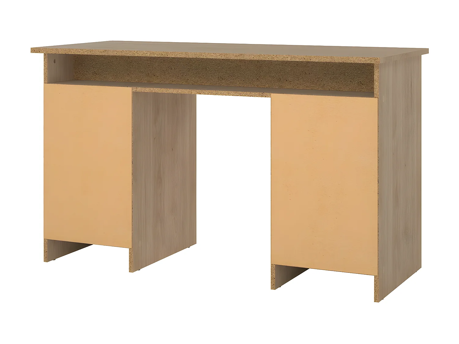 FunctionPlus bureau met slot 1 deur 3 laden okkernoot decor.