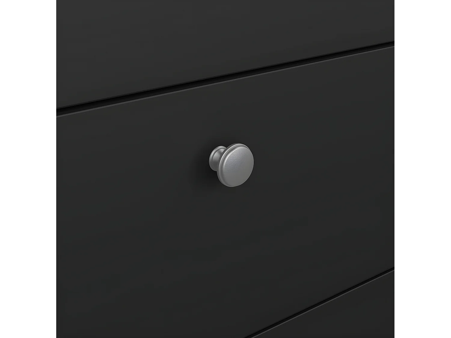 Cassettiera Madrid 5 cassetti nero opaco.