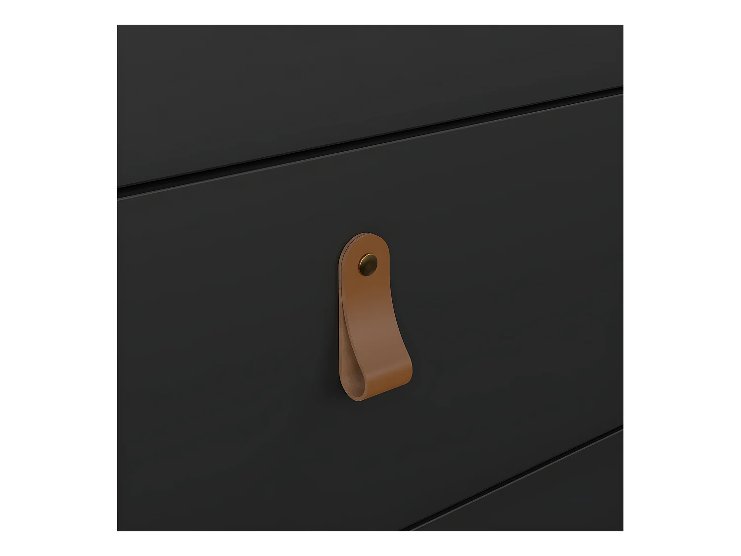 Cassettiera Madrid 5 cassetti nero opaco.