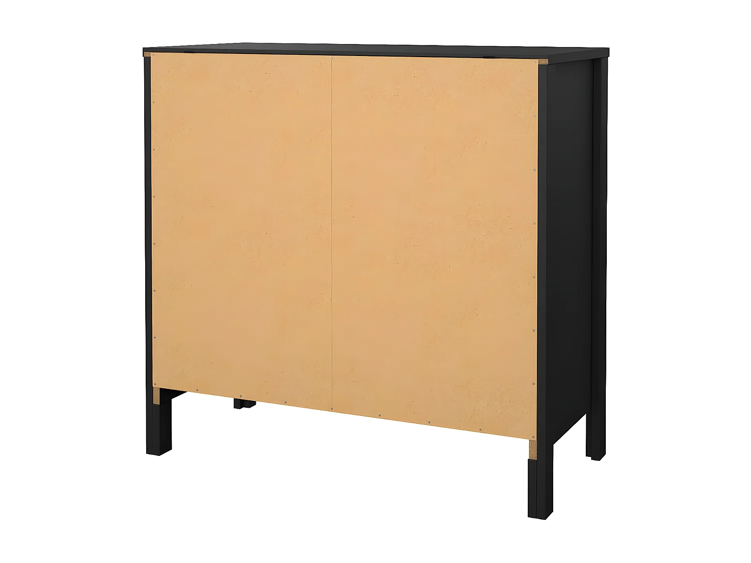 Cassettiera Madrid 3 cassetti nero opaco.