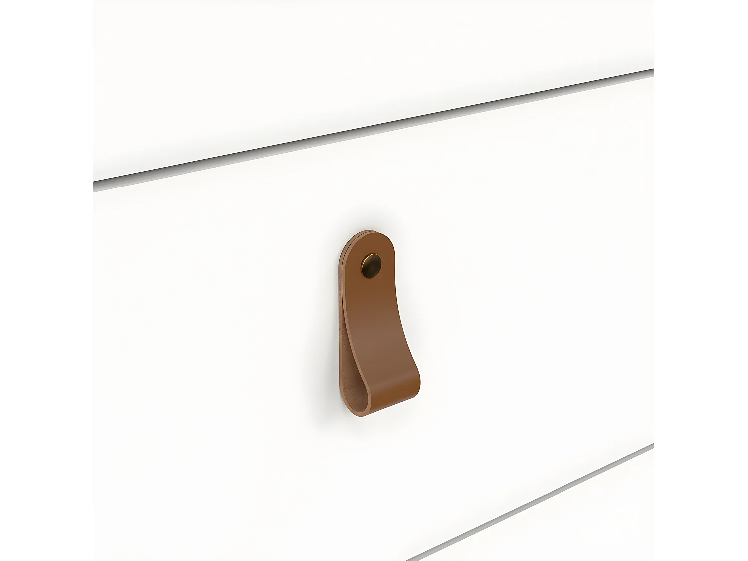 Madrid Kommode 5 Schubladen weiß.