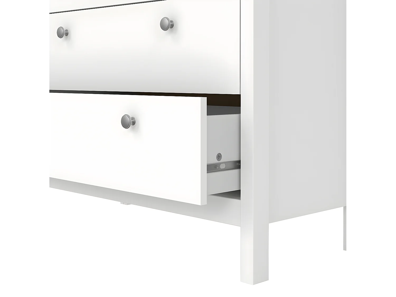 Cassettiera Madrid 5 cassetti bianca.