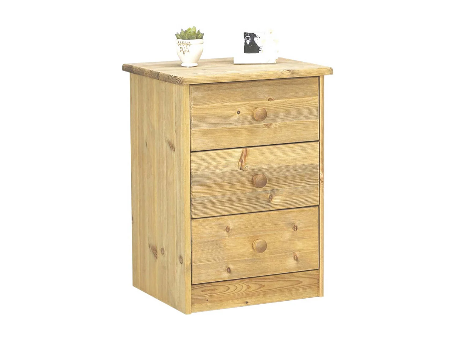 Nelly commode 3 tiroirs teinté.