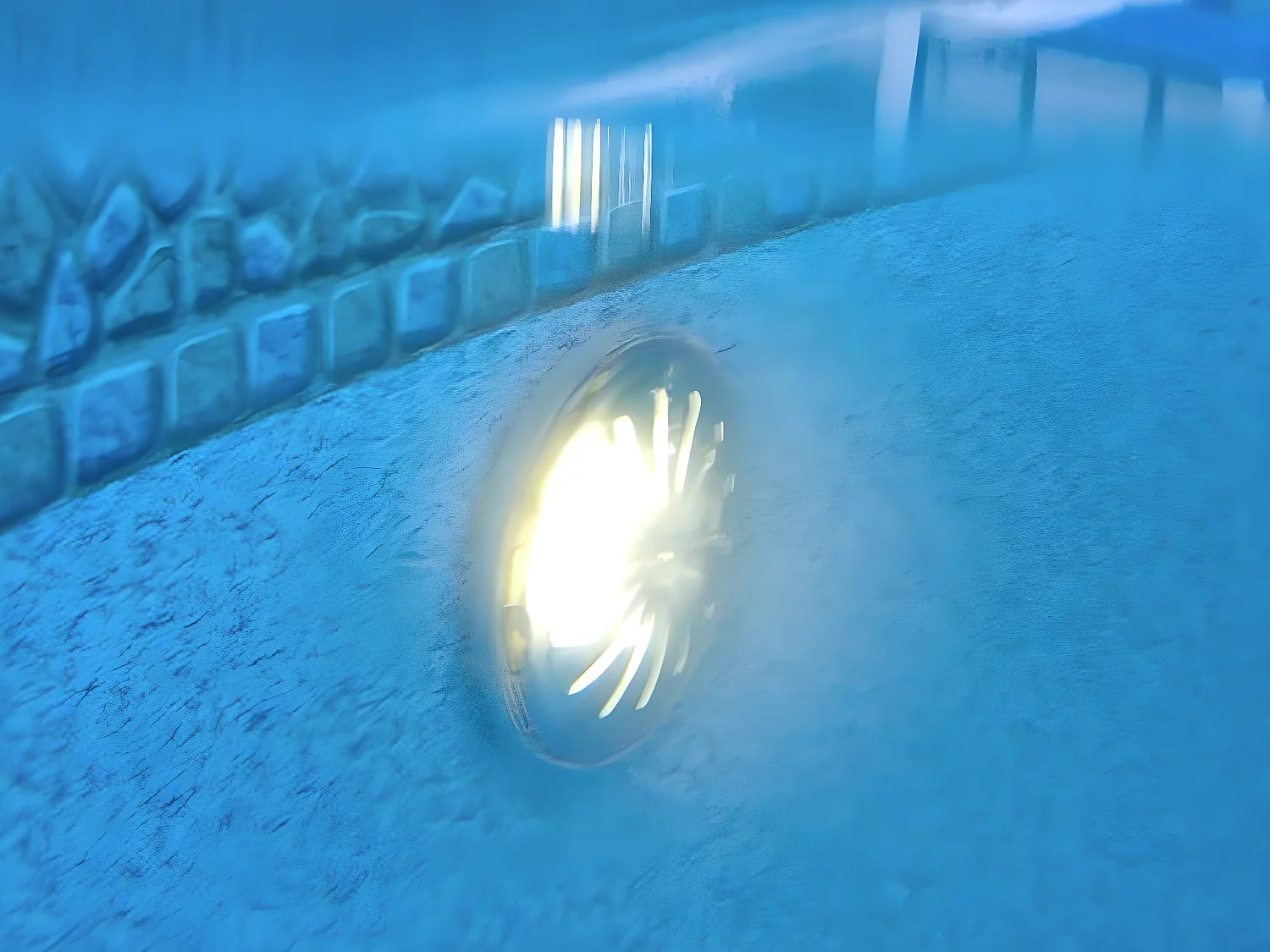 2er-Set weiße LED-Scheinwerfer für Aufstellbecken aus Stahl - Gré