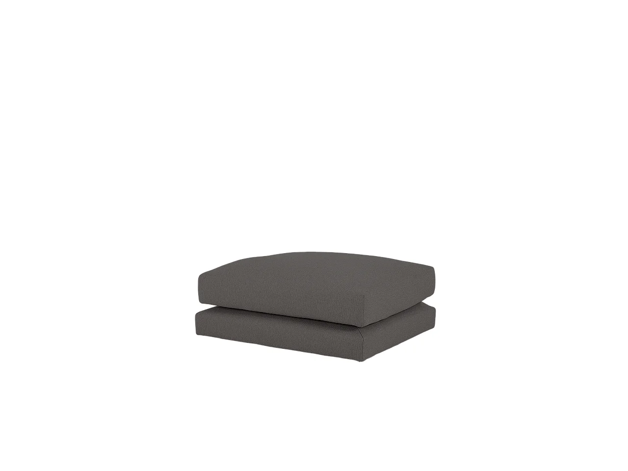 Puff gris oscuro de 97x80cm - LAIA - DECOWOOD