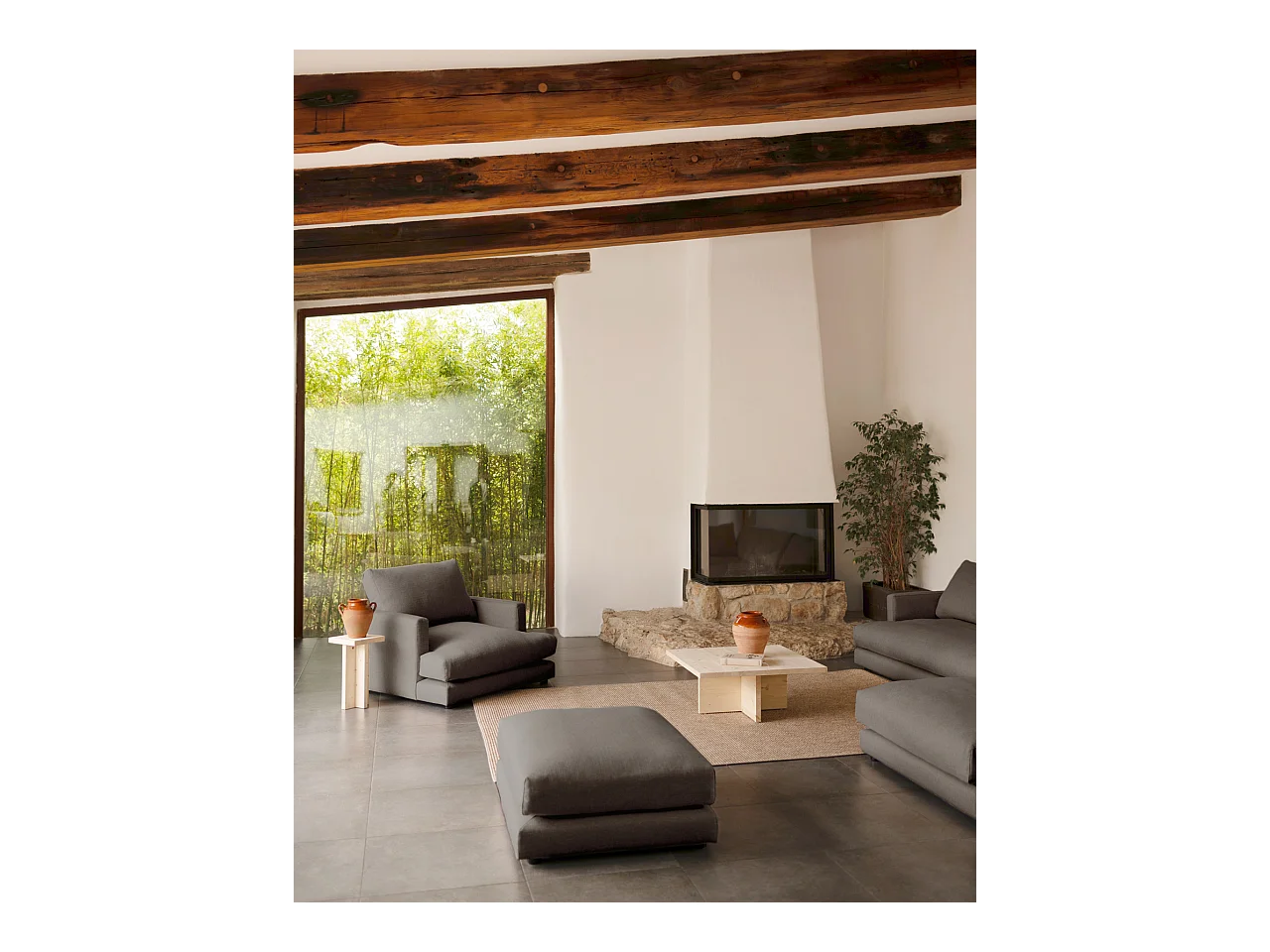 Bouffée gris foncé 97x80cm - LAIA - DECOWOOD
