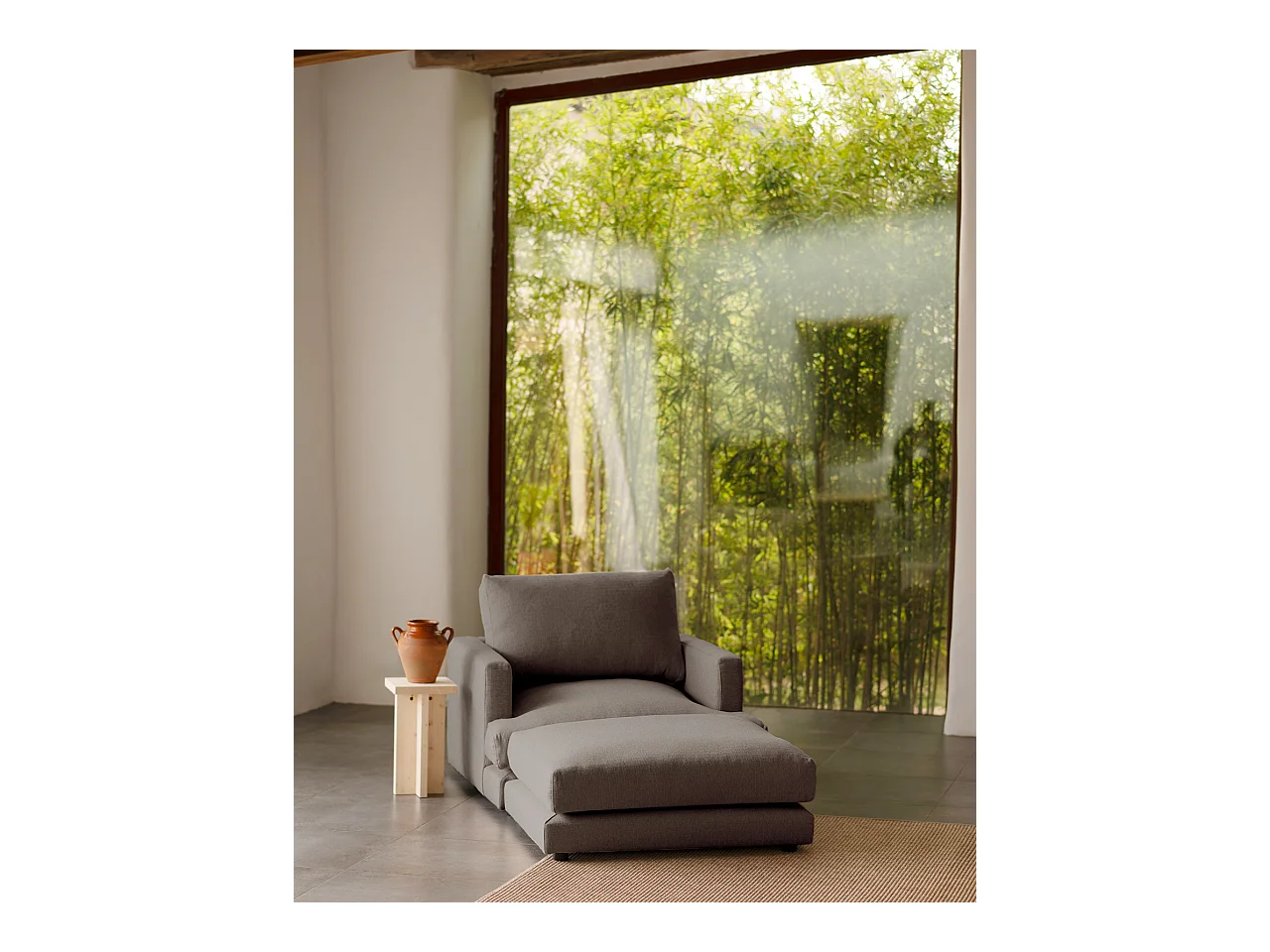 Bouffée gris foncé 97x80cm - LAIA - DECOWOOD