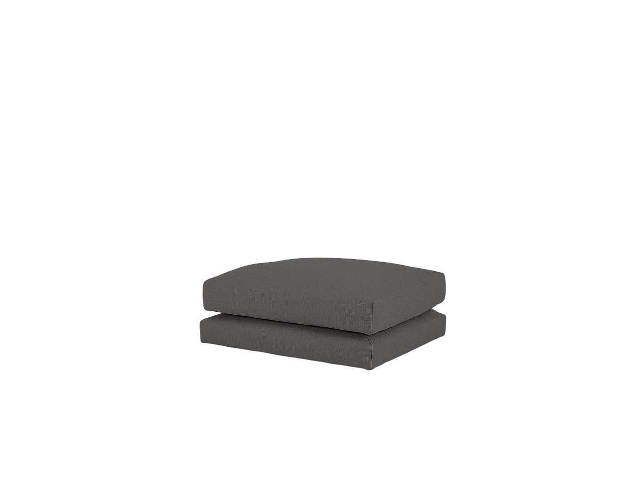 Puff gris oscuro de 97x80cm - LAIA - DECOWOOD