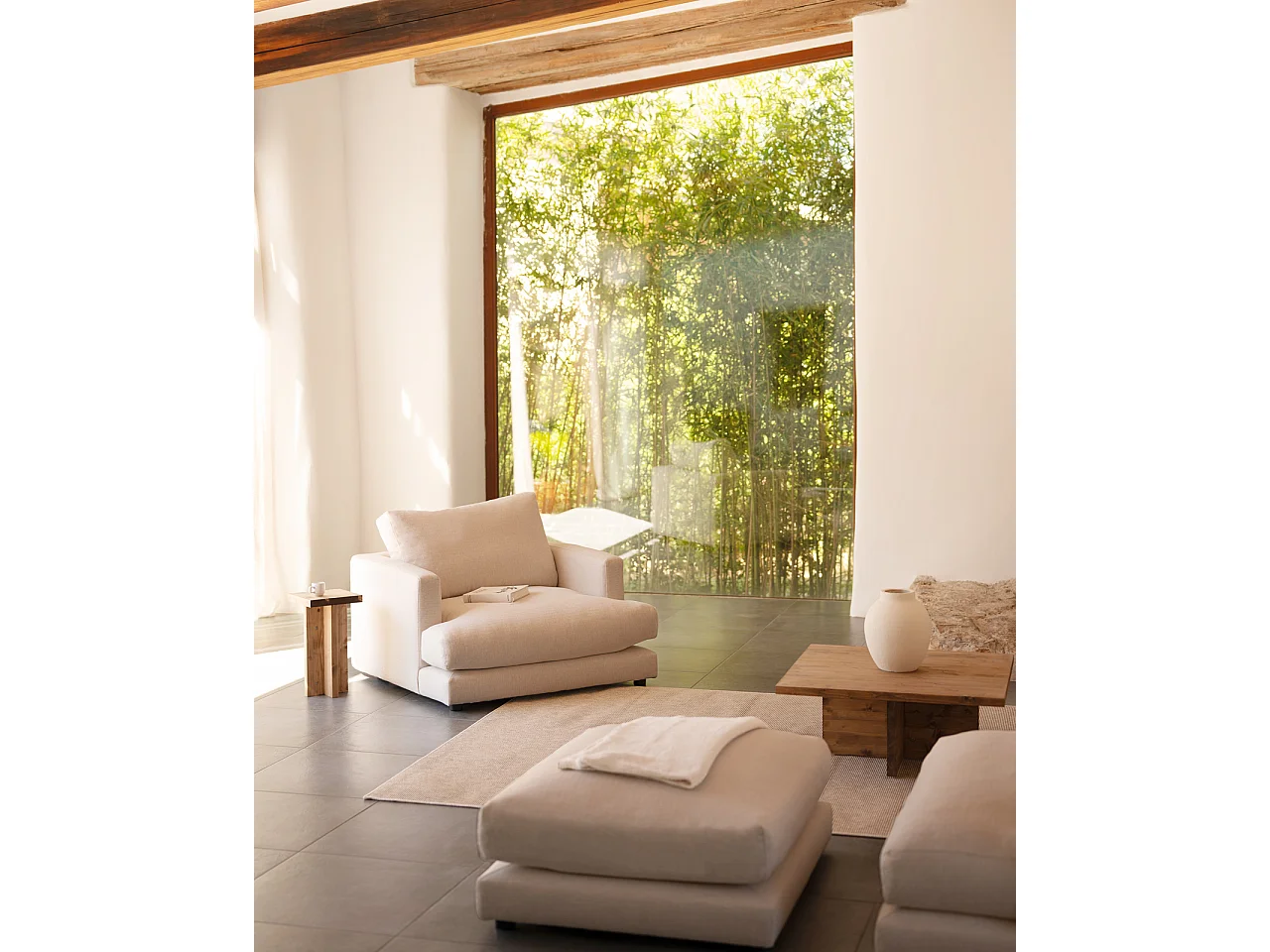 Bouffée blanche 97x80cm - LAIA - DECOWOOD