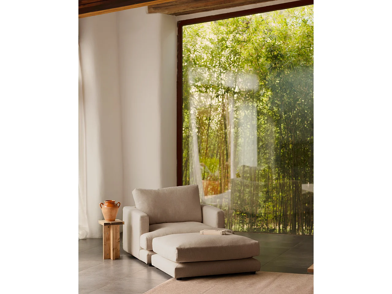 Bouffée gris clair 97x80cm - LAIA - DECOWOOD