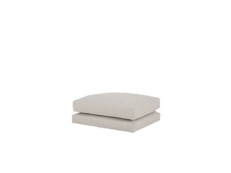 Puff gris claro de 97x80cm - LAIA - DECOWOOD