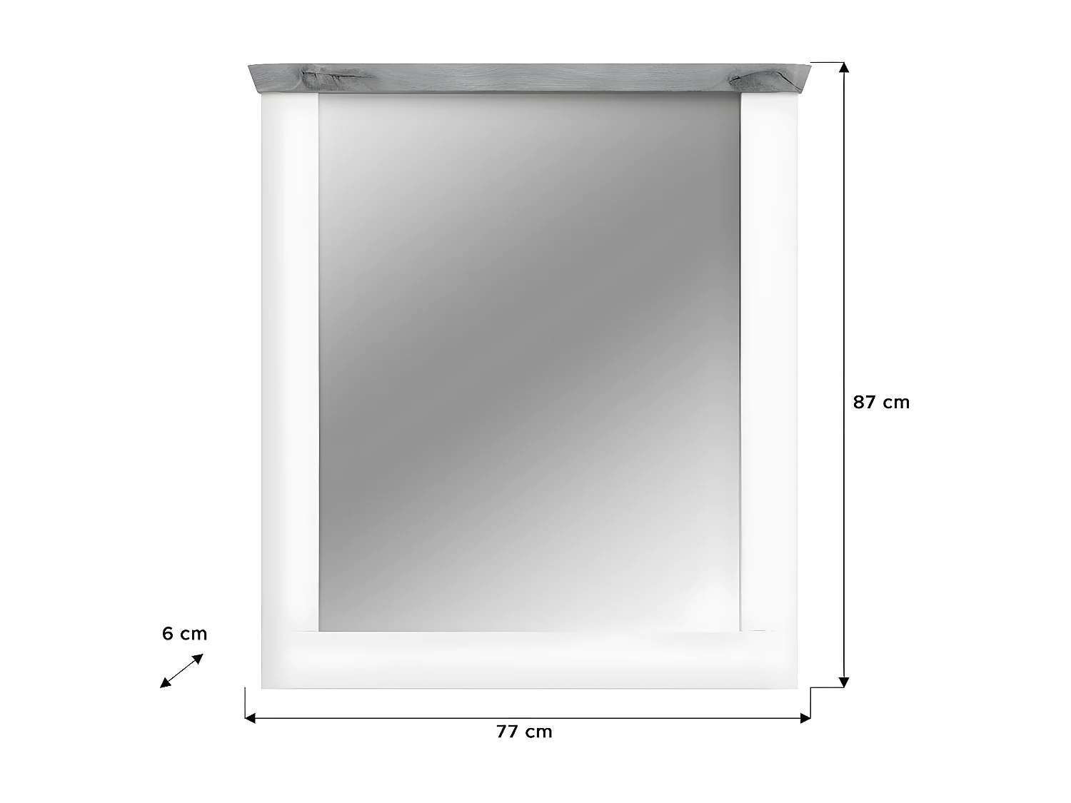 Michigan Spiegel Spiegel,weiß.