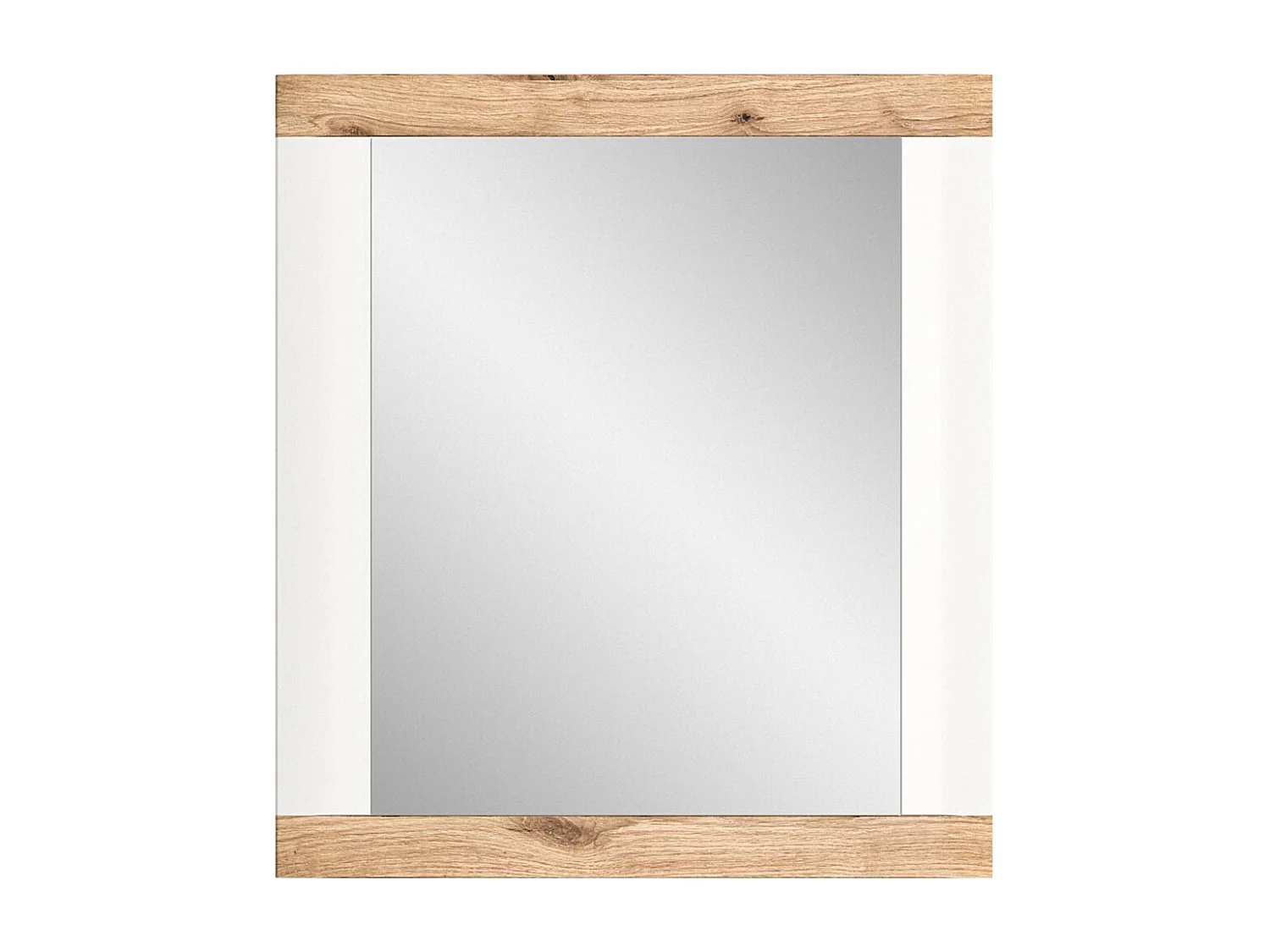 Laredo miroir miroir,chêne décor,blanc.