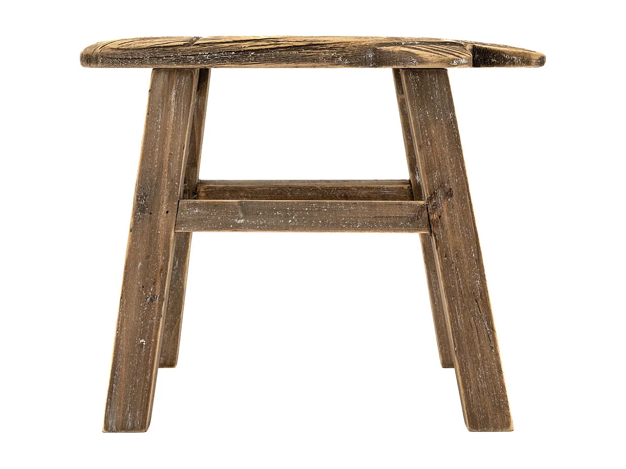 Tabouret Poisson en paulownia recyclé