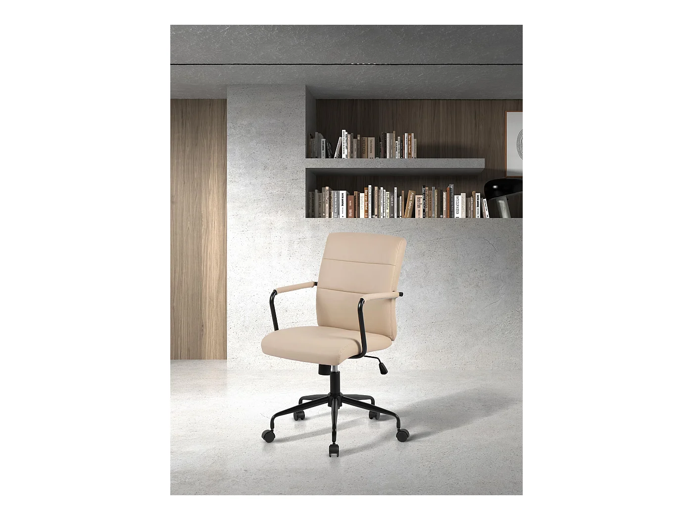 Silla de estudio A91-99cm x L64cm x F70cm - beige - Oli