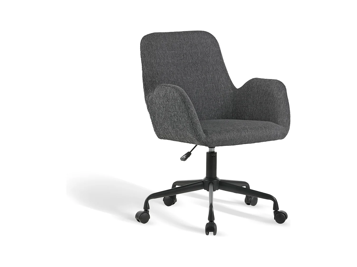 Chaise de bureau H82-90cm x L61cm x P64cm - gris - Mael