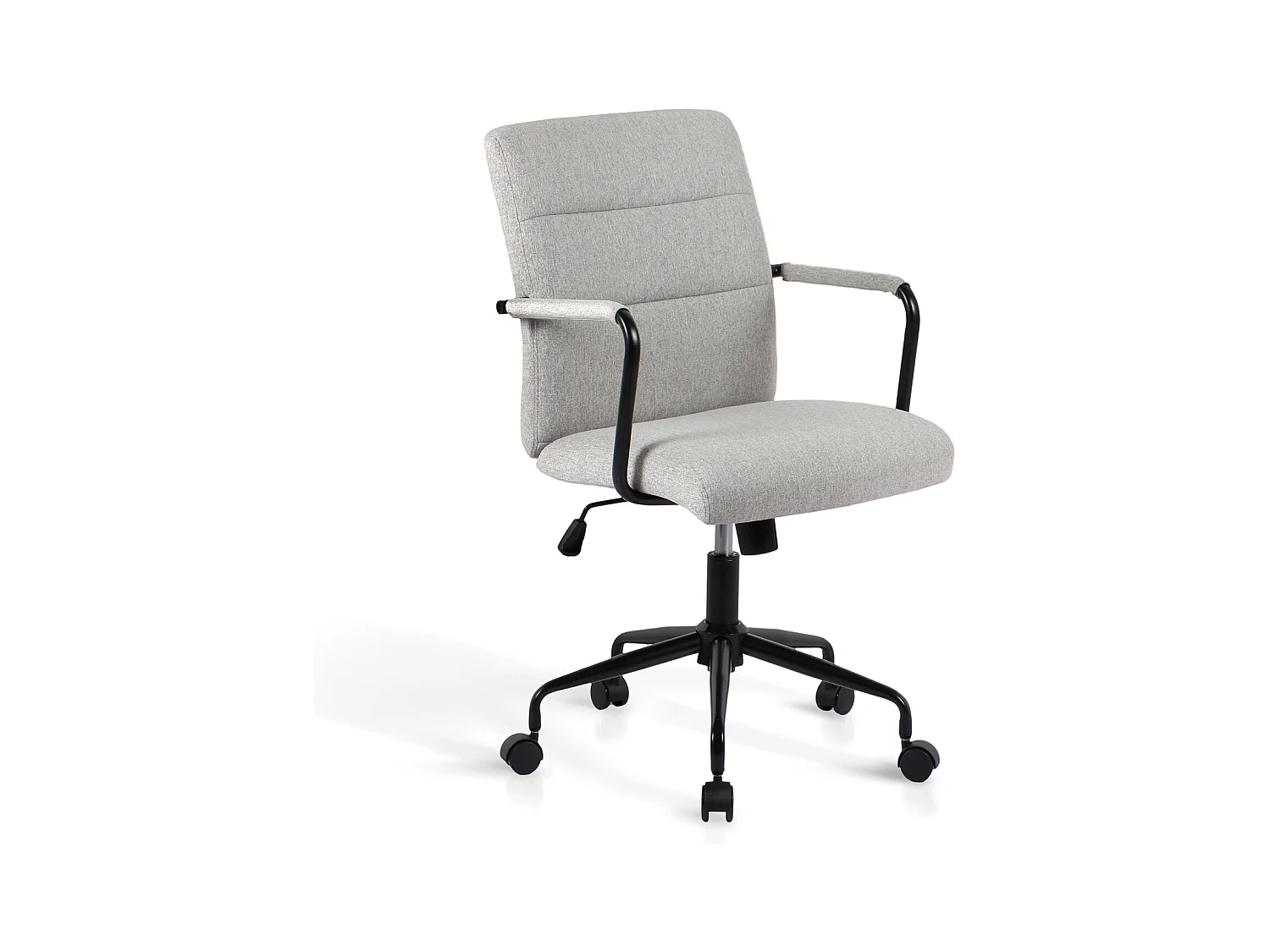 Chaise de bureau H91-99cm x L64cm x P70cm - gris - Oli
