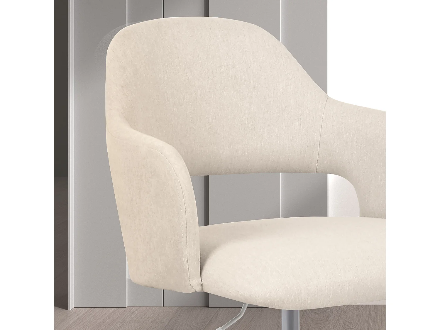 Silla de estudio A71-81cm x L58cm x F60cm - beige - Mia