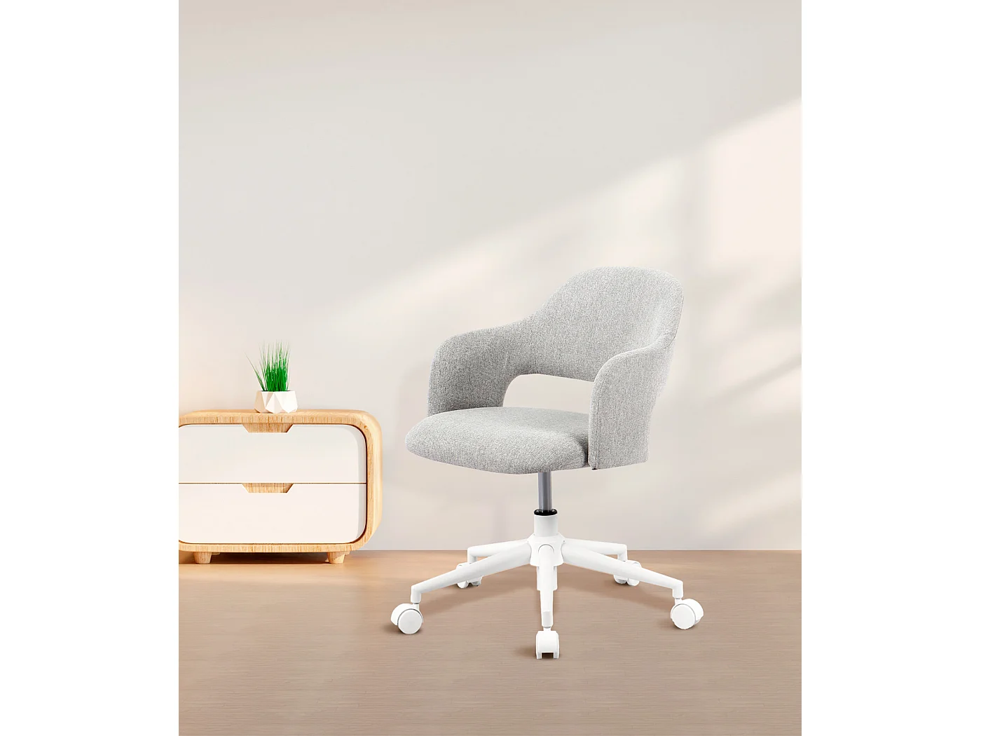 Silla de estudio A71-81cm x L58cm x F60cm - gris - Mia