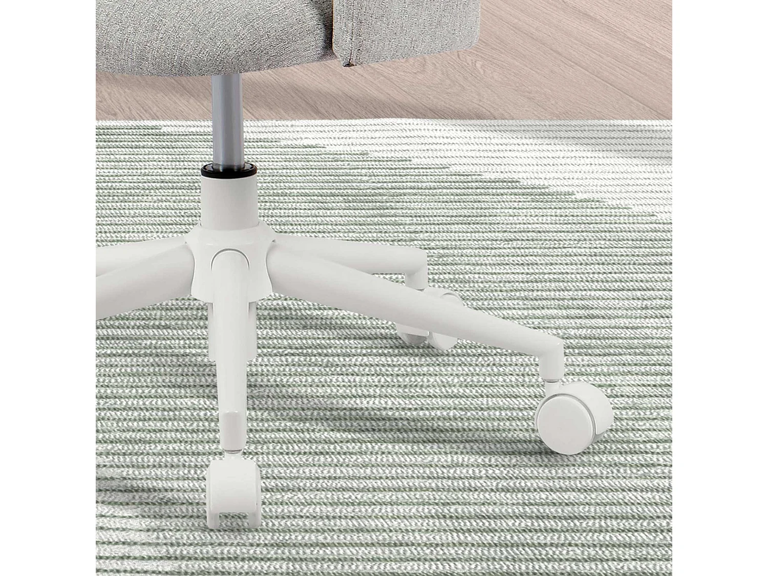 Chaise de bureau H71-81cm x L58cm x P60cm - gris - Mia