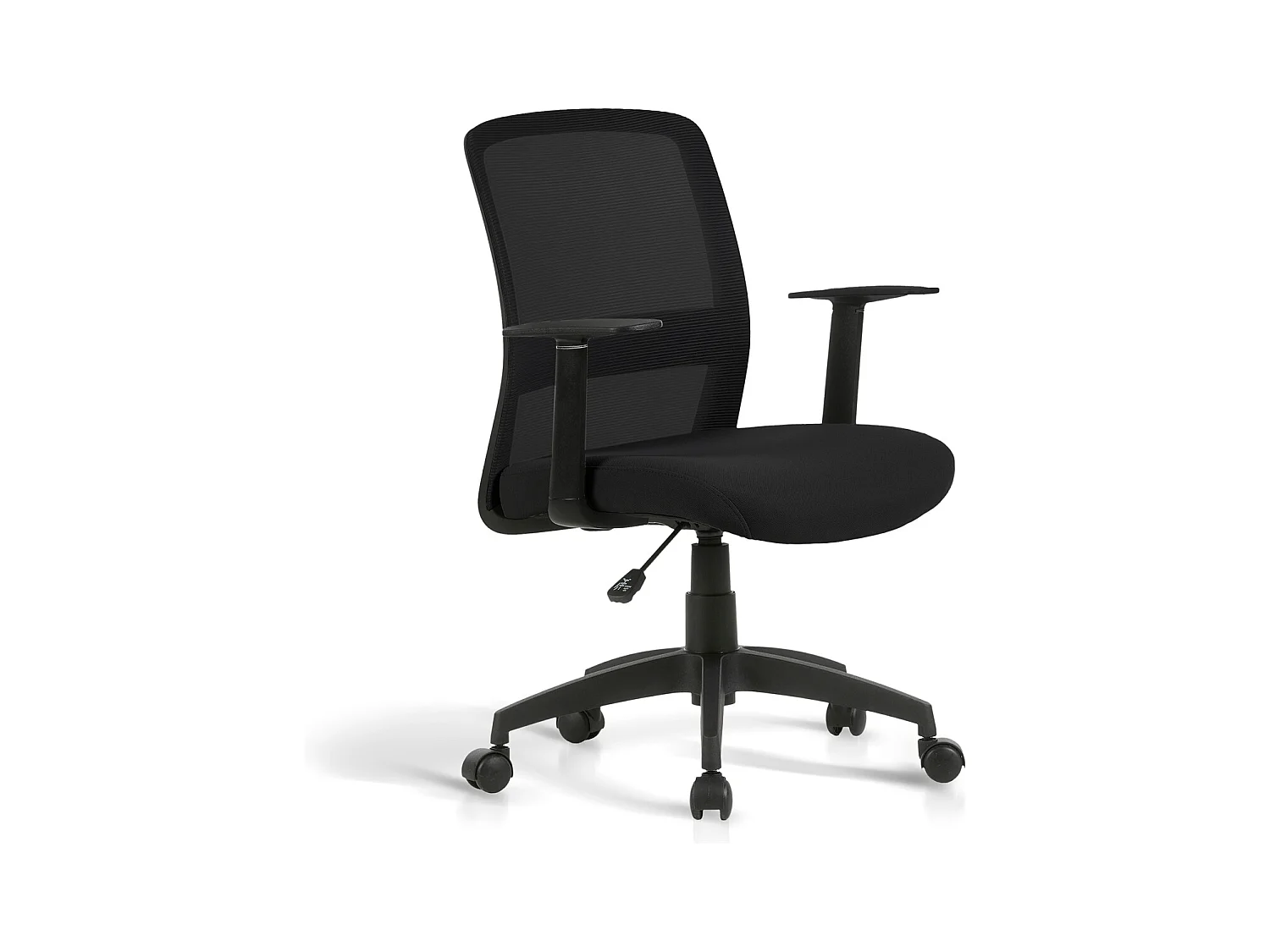 Chaise de bureau H87-94cm x L61cm x P59cm - noir - Devon