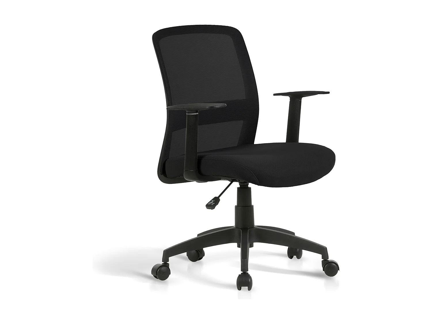 Chaise de bureau H87-94cm x L61cm x P59cm - noir - Devon