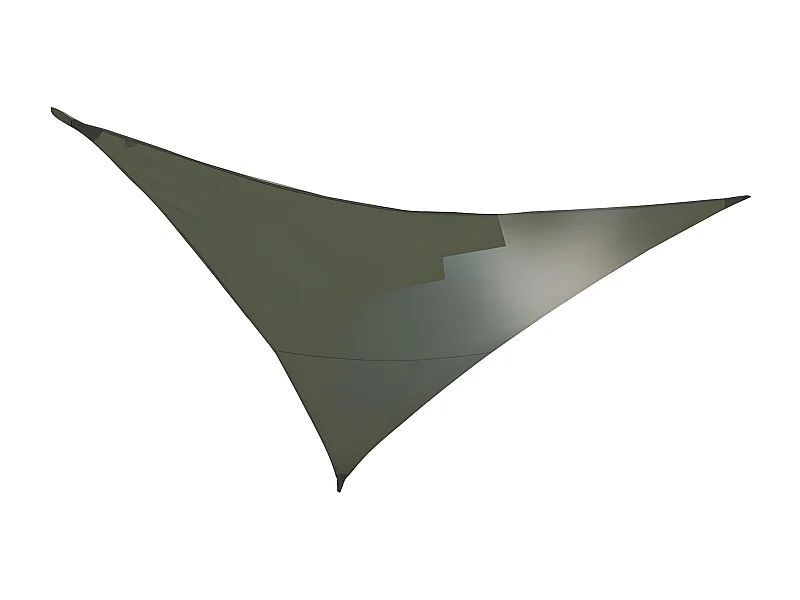 Voile d'ombrage triangulaire SERENITY - 3,60 x 3,60 x 3,60 m - Kaki - Jardiline