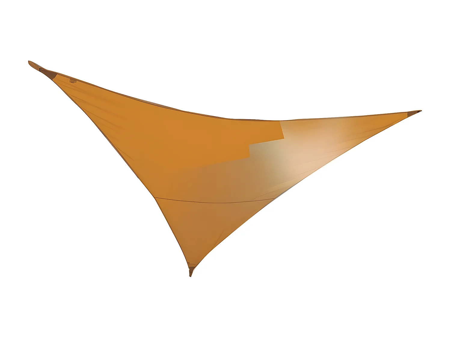 Voile d'ombrage triangulaire SERENITY - 3,60 x 3,60 x 3,60 m - Mangue - Jardiline