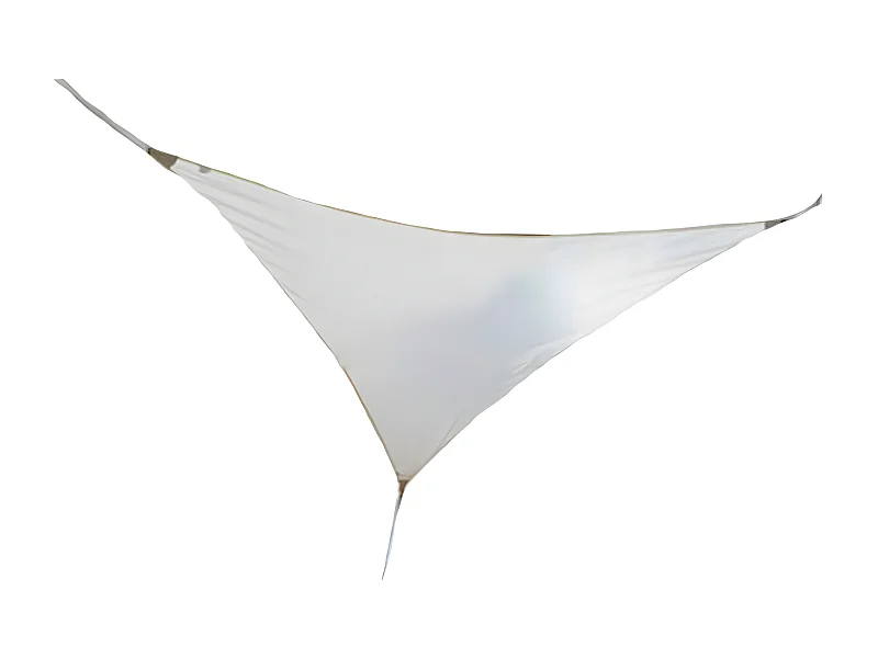 Voile d'ombrage triangulaire SERENITY 3,60 x 3,60 x 3,60 m - Blanc - Jardiline