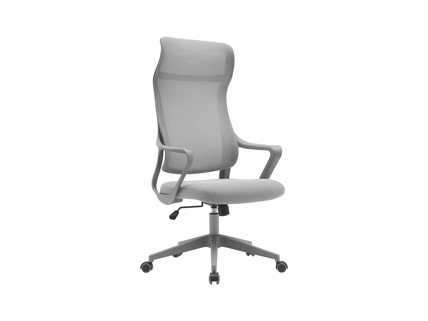Fauteuil de bureau H117-127cm x L67cm x P69cm - gris - Remi