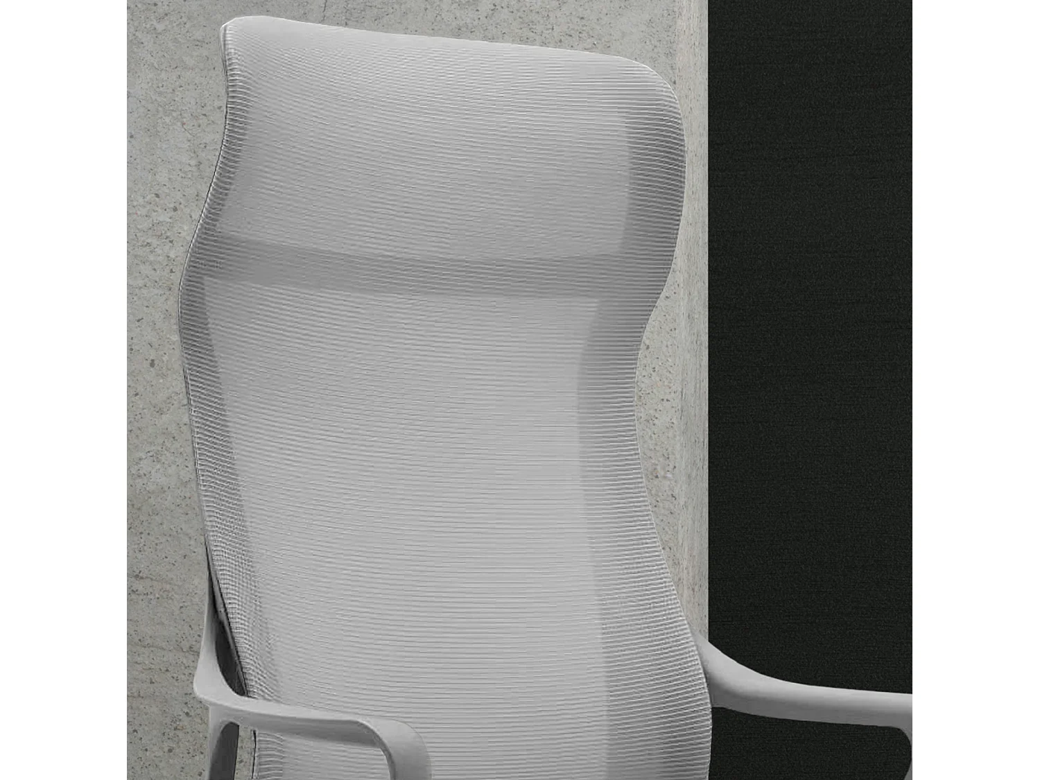 Fauteuil de bureau H117-127cm x L67cm x P69cm - gris - Remi