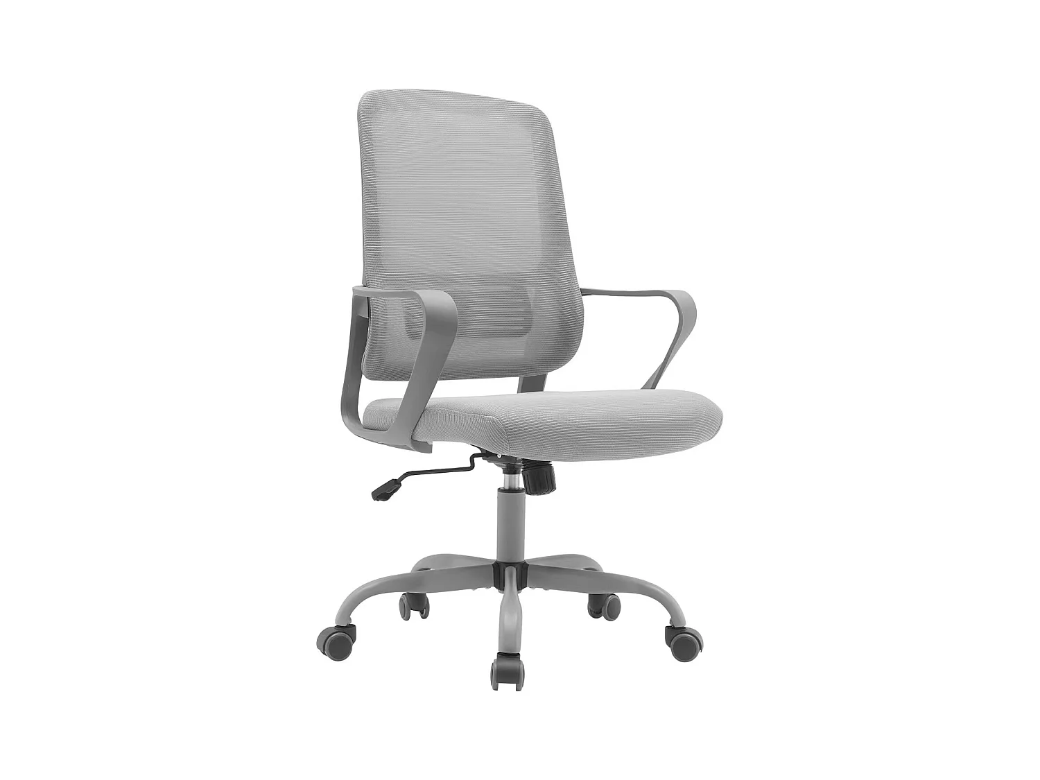 Chaise de bureau H99-109cm x L59cm x P56cm - gris - Noah