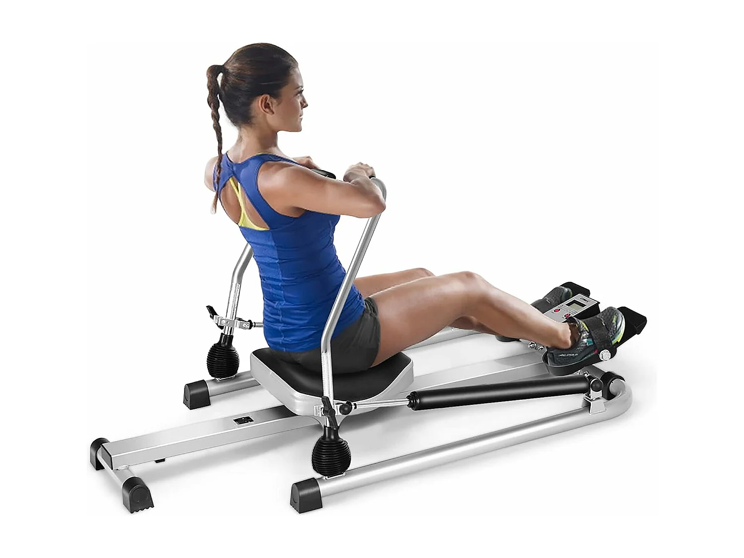KiwiHood Rameur Hydraulique Pliable à Double Bras Avec Mouvement à 360 Degrés, écran LCD Et Résistance Réglable Pour Les Entraînements De Tout Le - 7