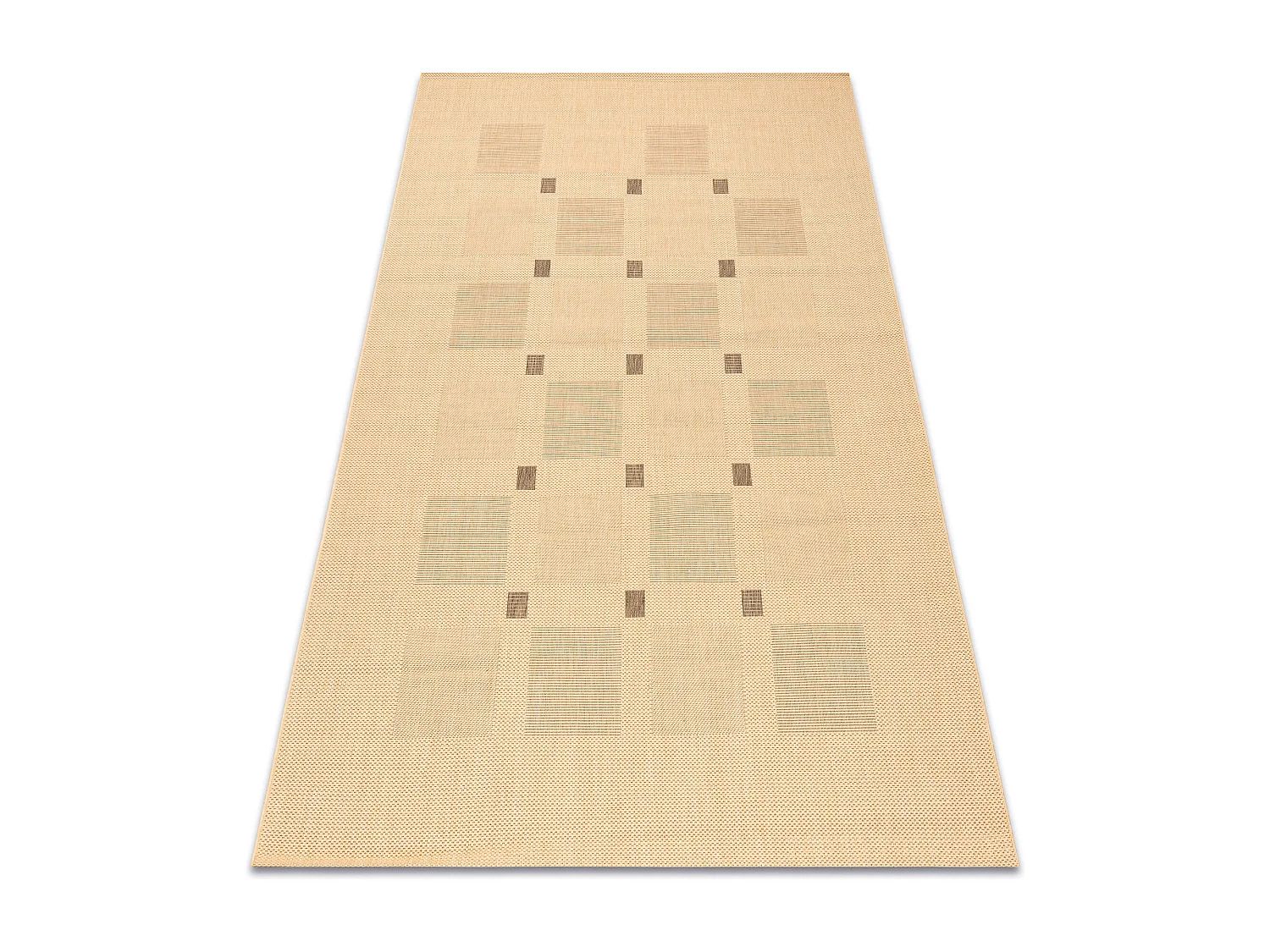 TAPIS EN CORDE SIZAL FLOORLUX 20079 mais / café 120x170 cm