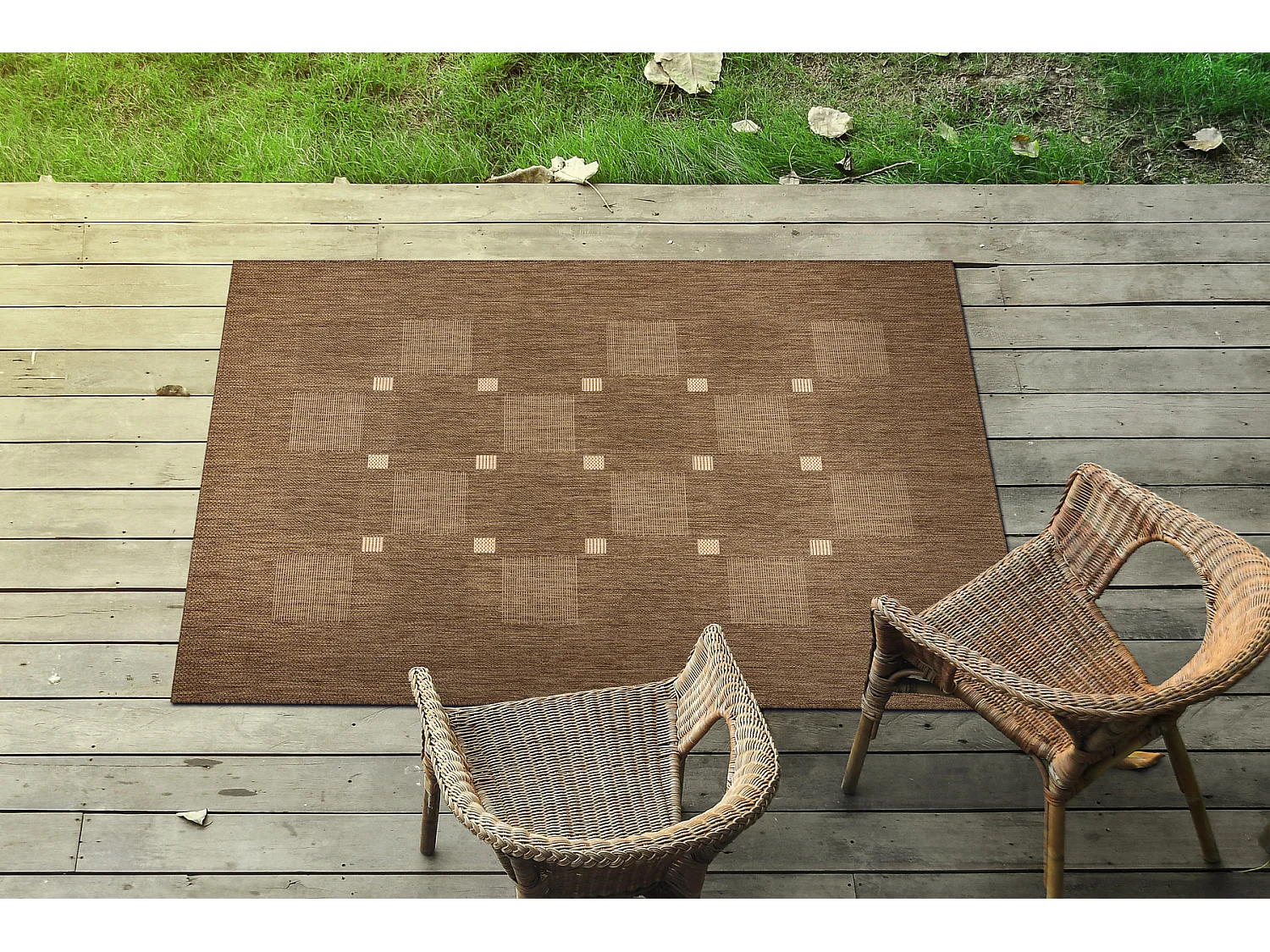 TAPIS EN CORDE SIZAL FLOORLUX 20079 café / mais 60x110 cm