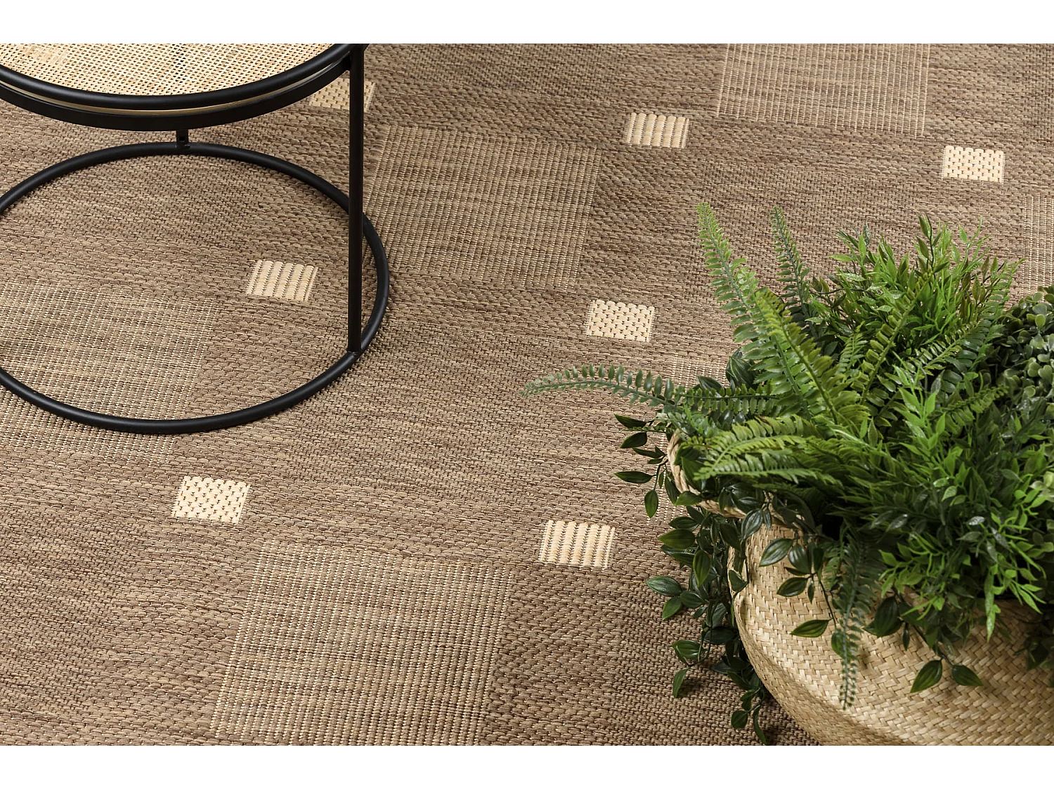 TAPIS EN CORDE SIZAL FLOORLUX 20079 café / mais 160x230 cm