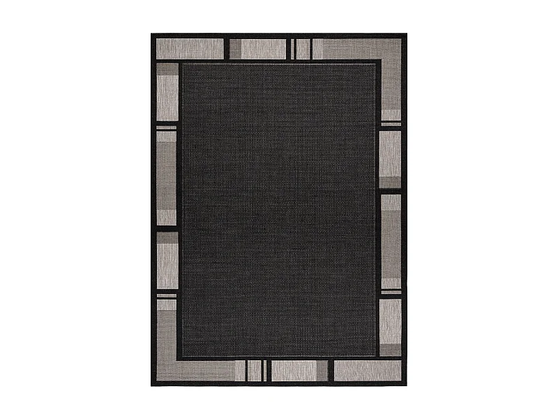 TAPIS EN CORDE SIZAL FLOORLUX 20195 NOIR / argentin  120x170 cm