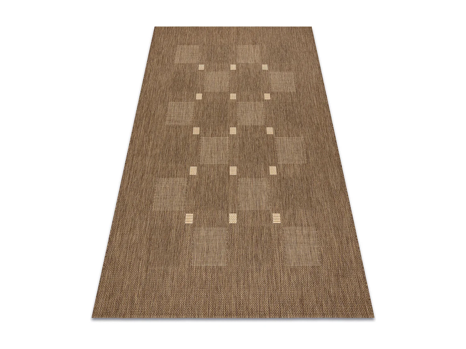 TAPPETO DI SPAGO SIZAL FLOORLUX 20079 caffè / mais 80x150 cm