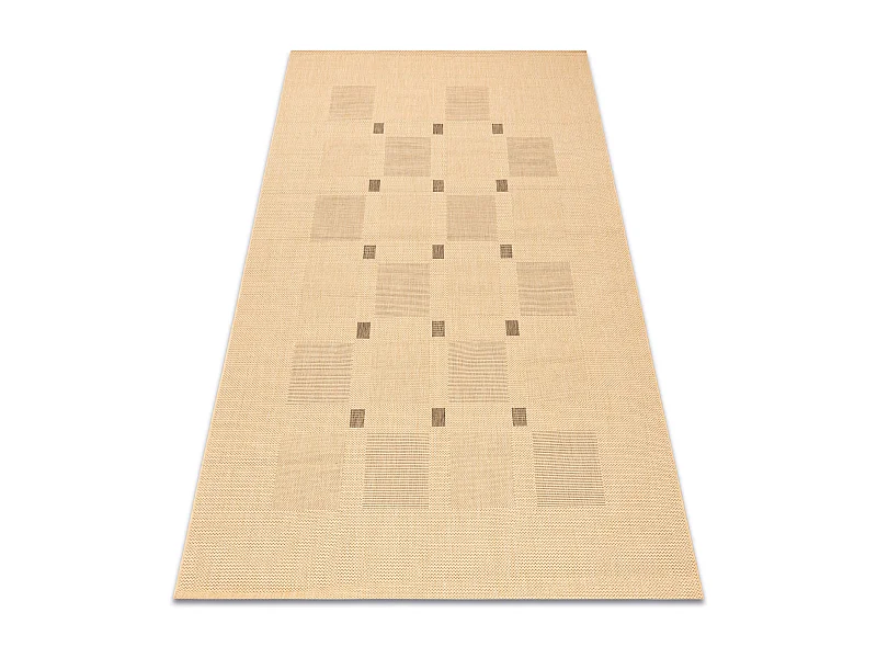 TAPIS EN CORDE SIZAL FLOORLUX 20079 mais / café 80x150 cm