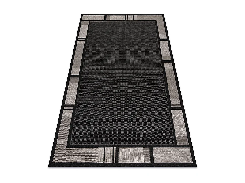 TAPIS EN CORDE SIZAL FLOORLUX 20195 NOIR / argentin  160x230 cm