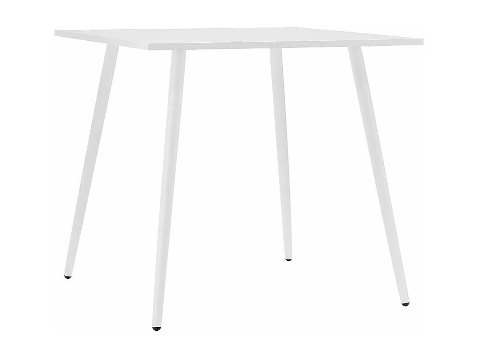 Table à manger carrée SQUARE en métal blanc - 80x80 cm