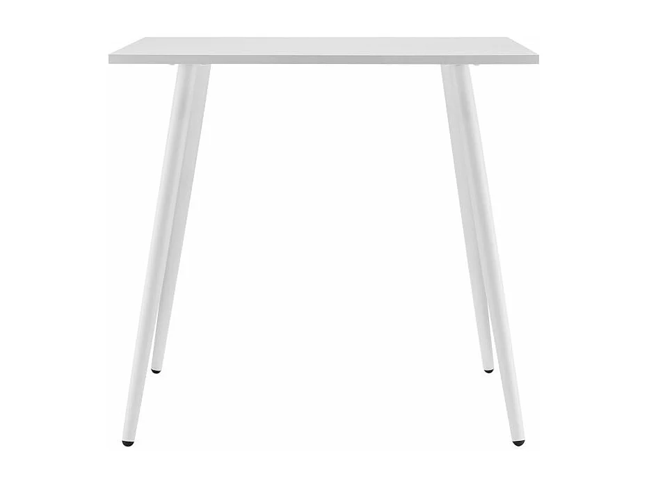 Table à manger carrée SQUARE en métal blanc - 80x80 cm